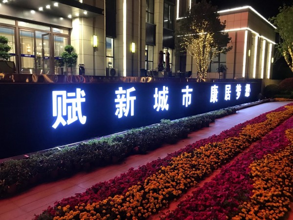 棗莊儒辰·滟瀾上府營銷中心發光字